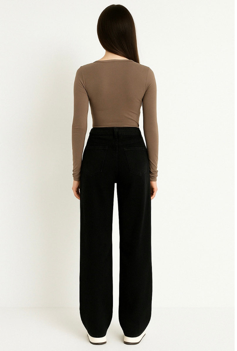 Augstās jostasvietas džinsu bikses