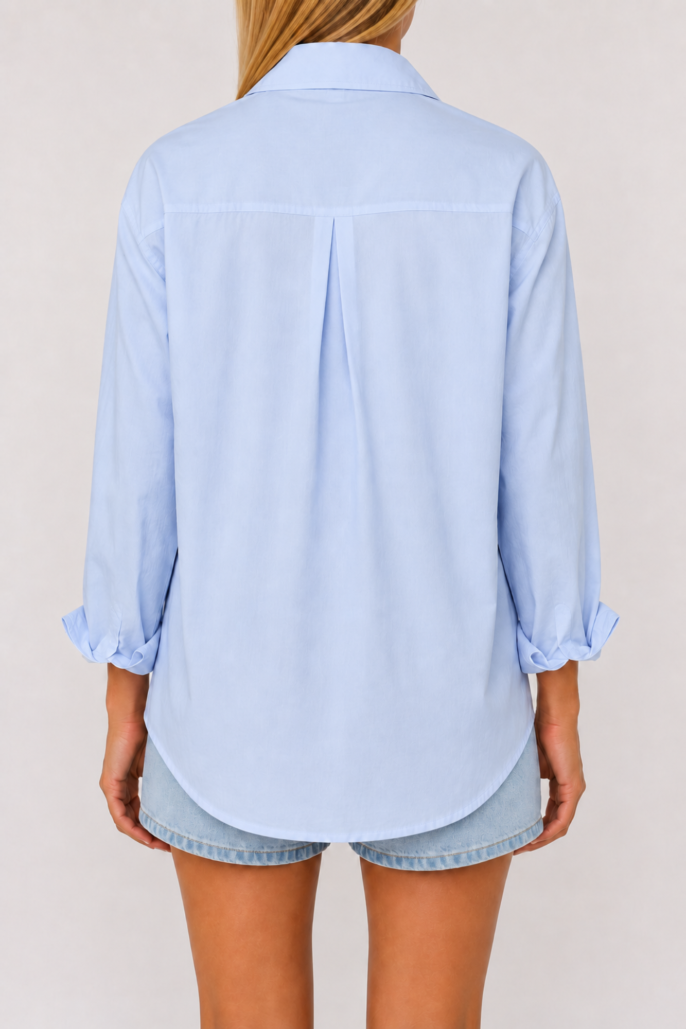 Kokvilnas krekls zils