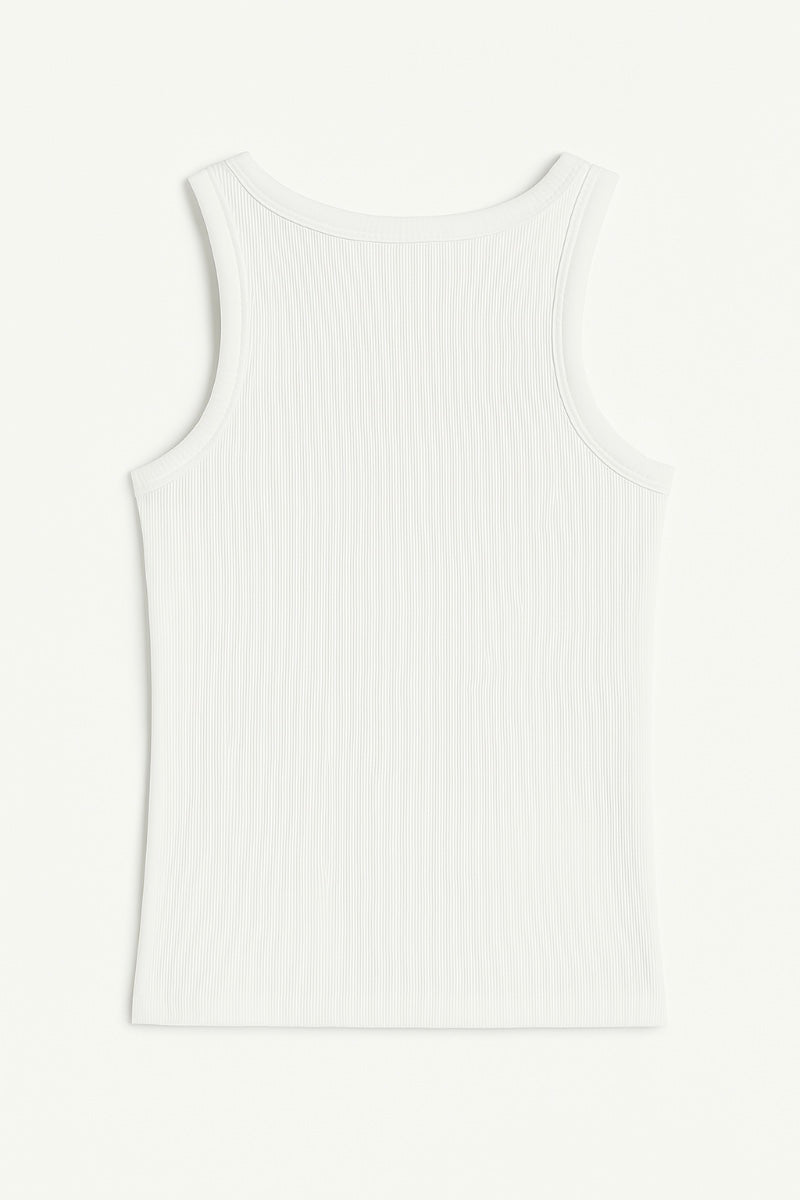 Elastīgs balts tops