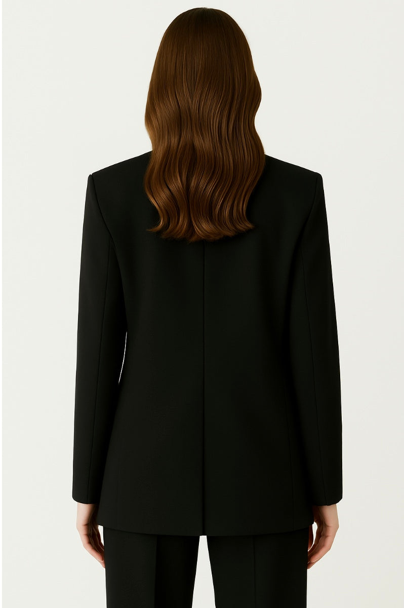 Melna Klasiska Žakete