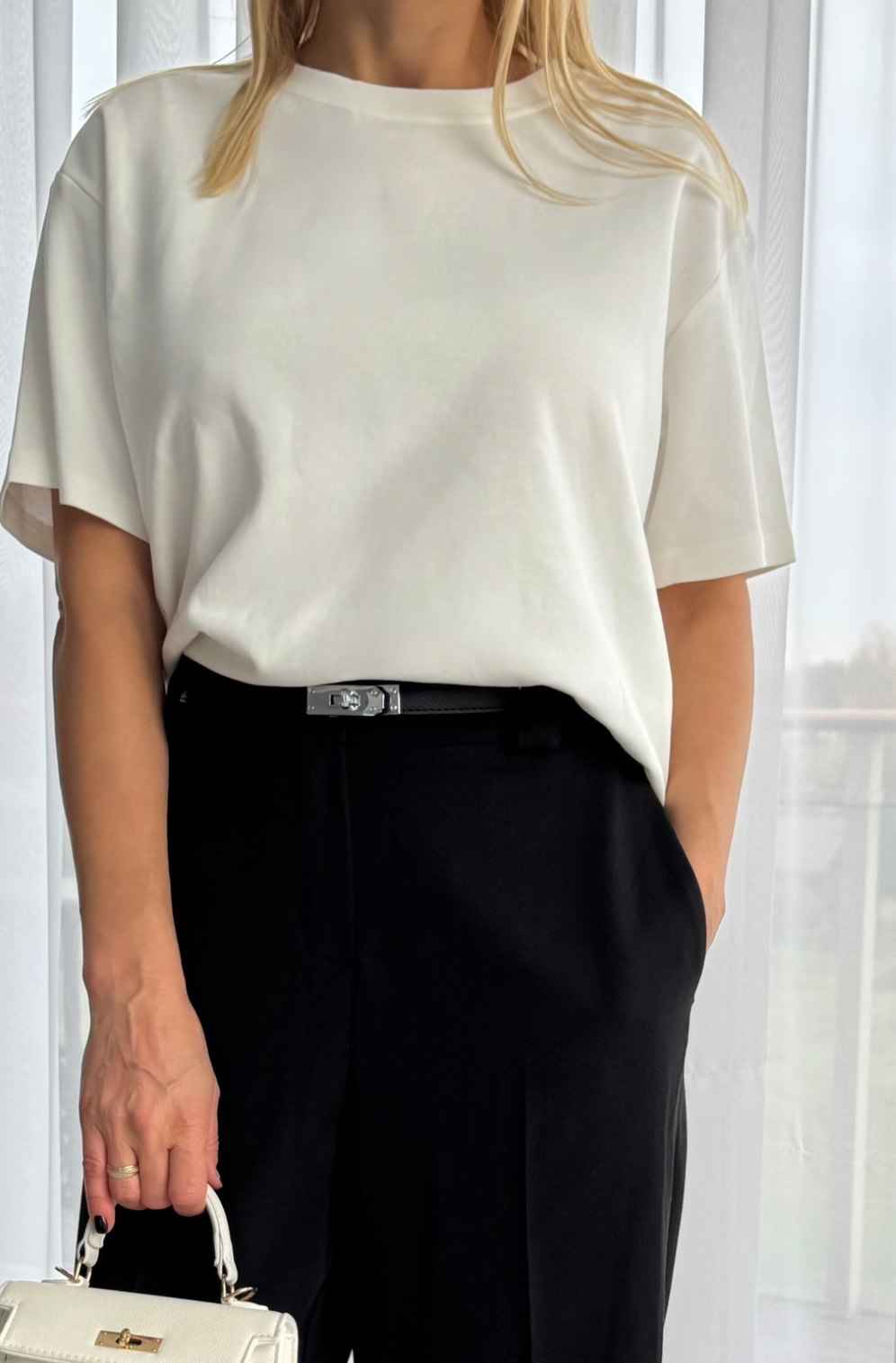 Balts Kokvilnas T-Krekls