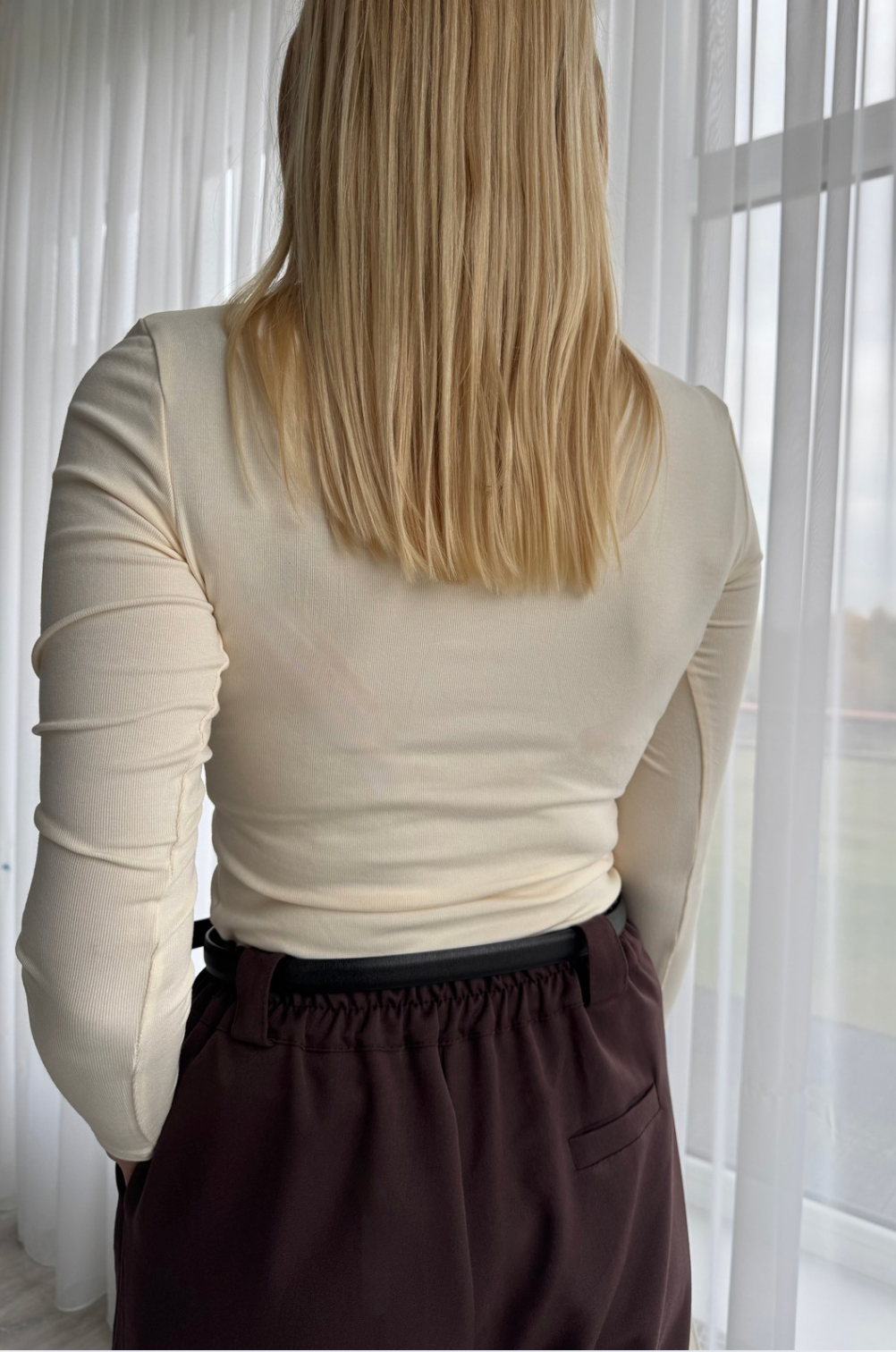 Kokvilnas Tops Krēmkrāsā