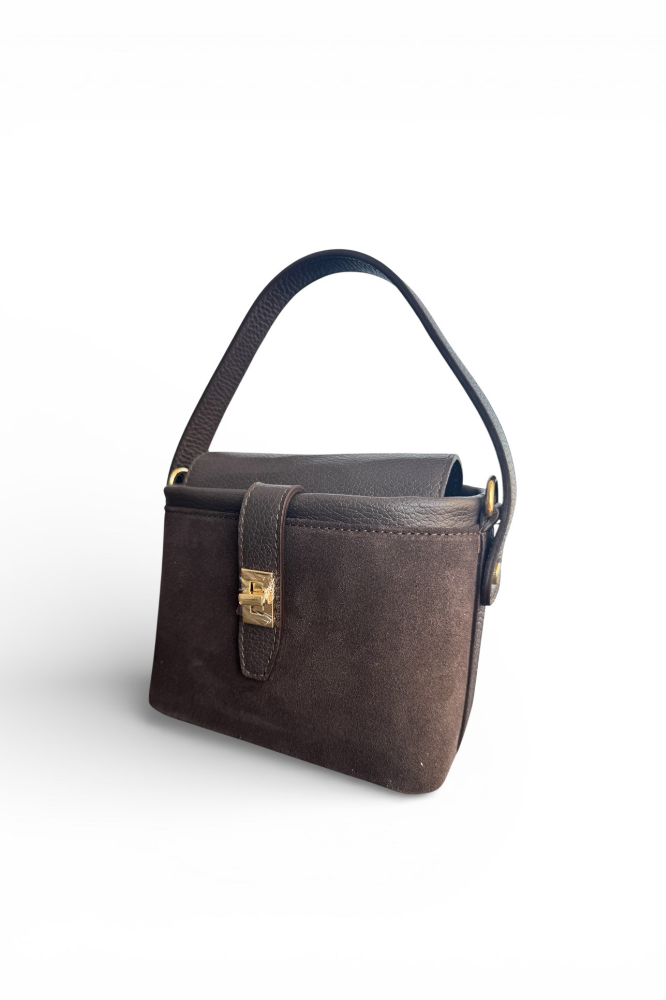 Zamšādas somiņa šokolāde