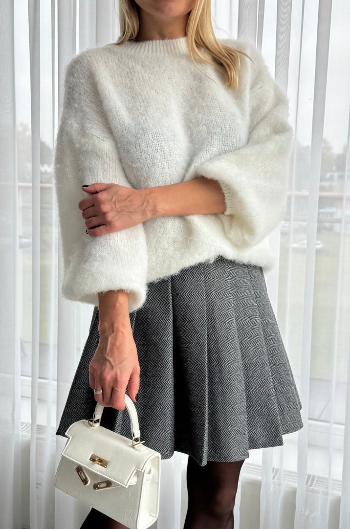 Strukturētie tenisa svārki ar jostu