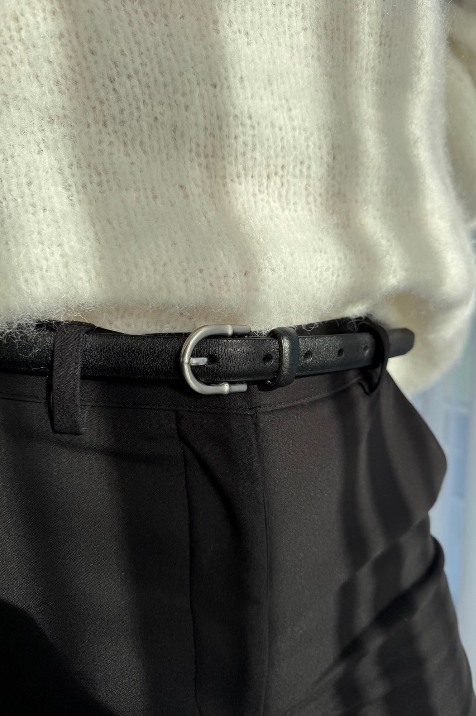 Melna Premium Ādas Josta